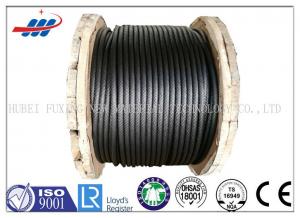 China 6-48mm Ungalvanized Steel Rope Cable ZS / SZ Lay For Building , CE ISO Approved on sale