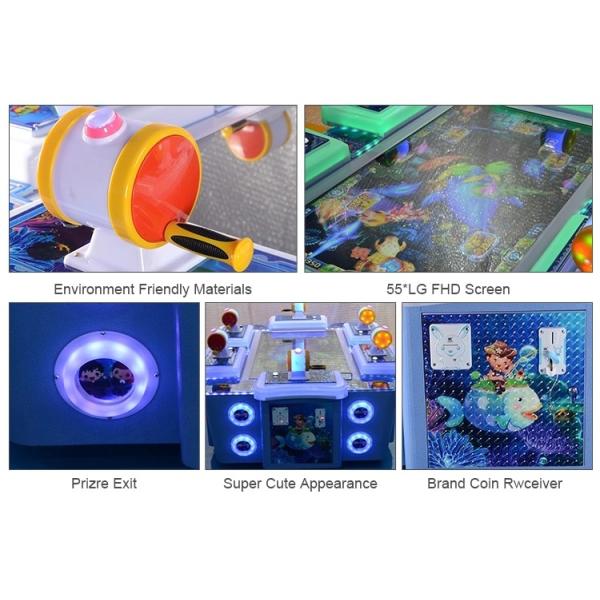 Interesting Child Fishing Arcade Game Machine With HD LCD Screen Virtual Reality