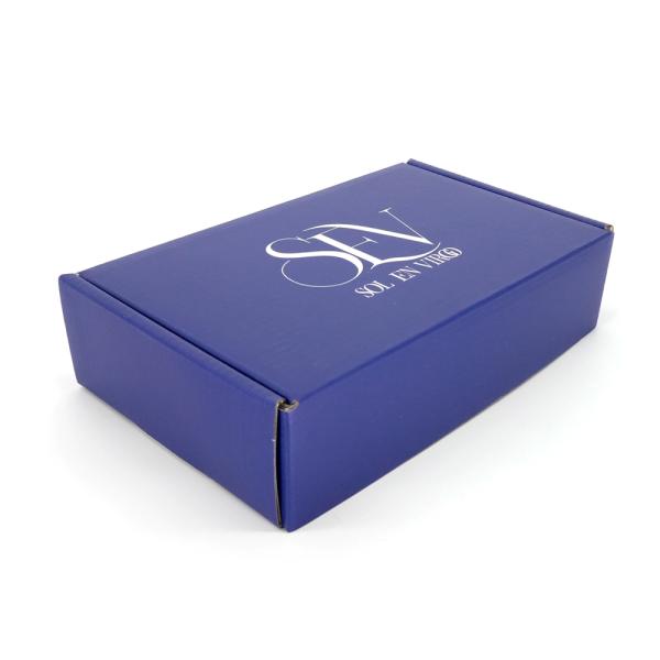 Colorful Luxury White Corrugated Express Mailer Paper Packaging Box For Dress