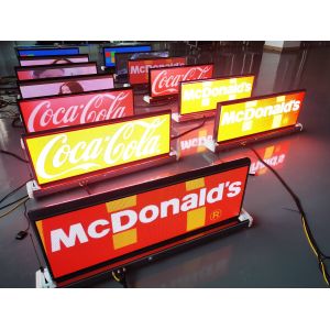 IP65 Outdoor Advertising Taxi Top Led Display 4g Wifi P2.5 P3 P4 P5