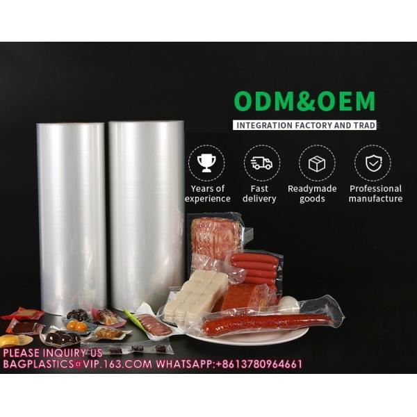 Nylon Lldpe Meat Cheese Shrink Film Bag Packaging Transparent Printing Shrink Film