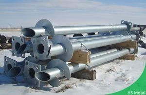 Steel Helical Ground Anchors Prefabricated Helical Screw Pile Foundations