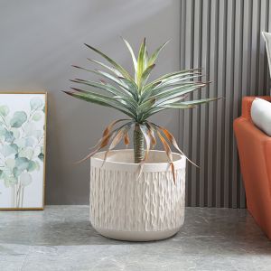 Stunning Plant Display With Fiber Clay Planters Durable And Stylish