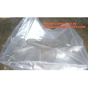 Plastic flat bottom vinyl cover /plastic poly pallet cover, Big square bottom