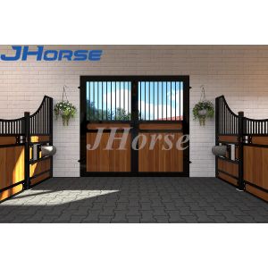 Dutch Door Infilled Bamboo 3x4m Horse Stall Panels