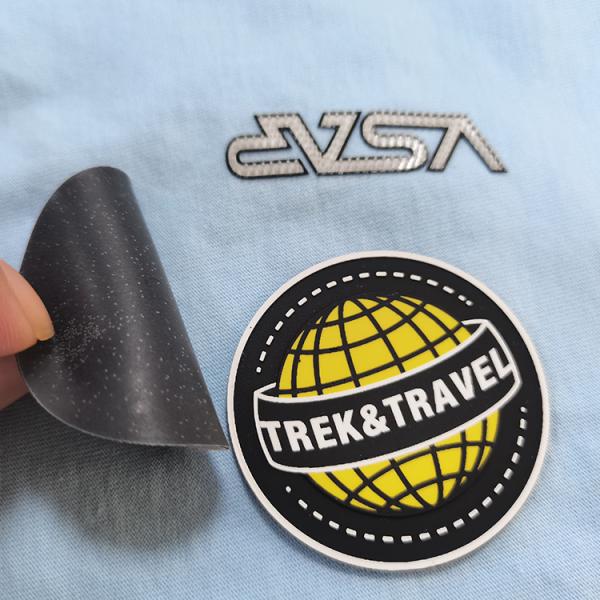 OEM PVC Silicone Heat Transfer Clothing Labels With Customized Logo