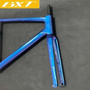 Full Carbon Fiber Gravel Bike Frame 700C Road Bicycle Frameset Hidden Cable