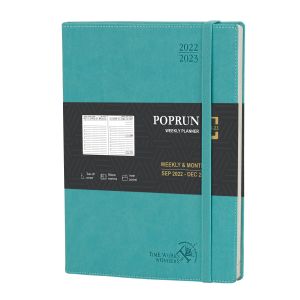 8.75'' X 10.5'' Large Academic Planner Custom Turquoise Casebound