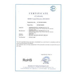 Shenzhen Relight Technology Co.,Ltd Certifications