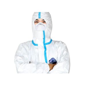Disposable Medical Non-Woven Siamese Isolation Clothing PE Film Breathable