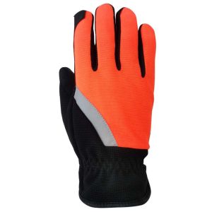 China CE Winter Gloves PU Palm 40g Thinsulate Lining With Reflective Strap on sale