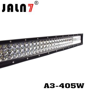 LED Light Bar JALN7 405W 3Rows Combo Beam LED Driving Lamp Super Bright Off Road