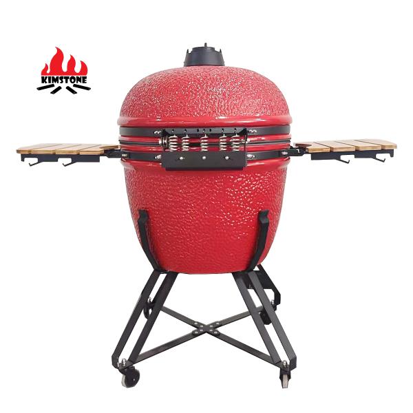 KIMSTONE 28inch Kamado Grill Outdoor Kitchen Midium China Keramik Kamado and Pizza Oven Forno Charcoal Barbecue Grill Parrillera