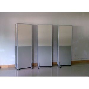 EBUNGE Sliding Folding Partitions Movable Walls Without Track Melamine Finish