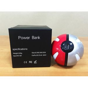 2016 Newest Design 10000mAh Pokemon Go Pokeball Magic Ball LED Light Portable
