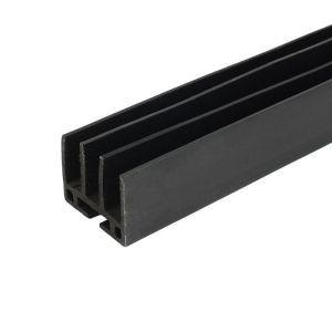 Flexible PVC Extruded Profile With Grooves Pvc Hollow Profile Customized Plastic