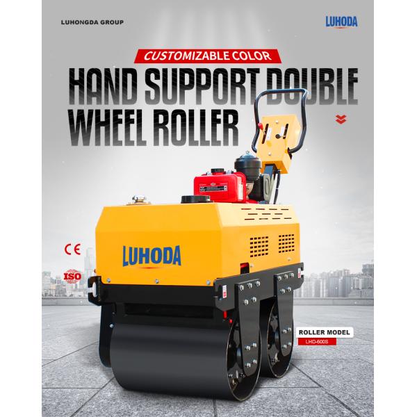 High Quality Walk Behind Road Roller Road Construction Machinery China Vibratory Roller Compactor