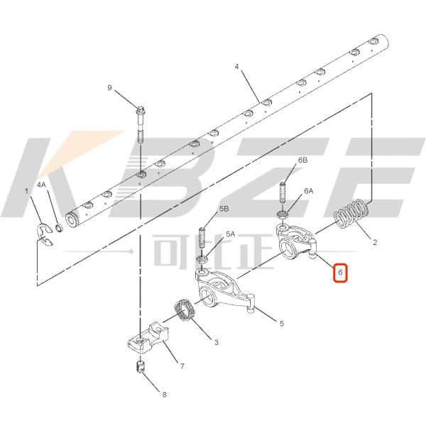 KBZE 320D 323D EXCAVATOR 278-5112 2785112 ROCKER ARM FOR CATERPILLAR C4.4 C6.6 C7.1 ENGINE