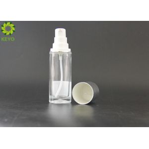 Transparent 40ml Moisturizer Glass Bottle Custom Service Acceptable