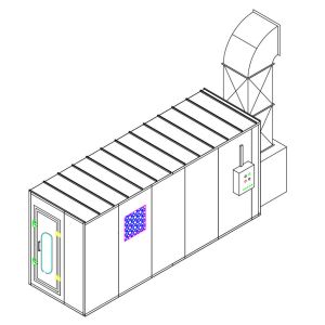 Customizable Paint Mixing Room for Enhanced Workflow Efficiency