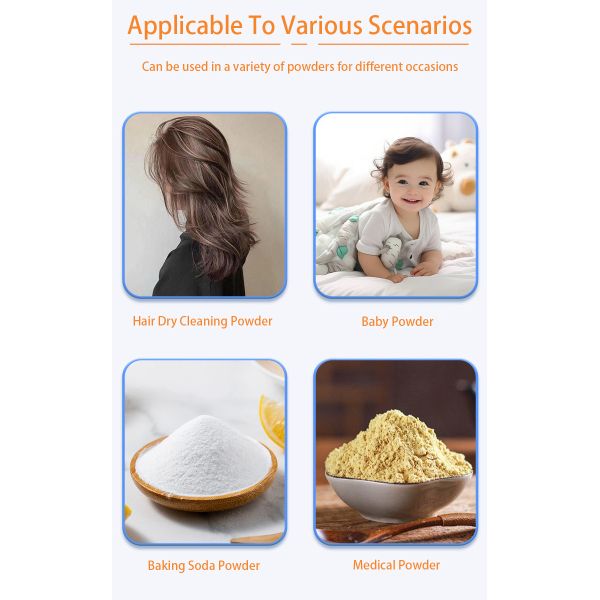 Long Nozzle PP Talcum Powder Spray Bottle for Barber Use with Controlled Dispensing