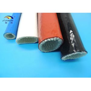 Top quality  Hose Silicone fiberglass sleeve  Protection  fire proof sleeving