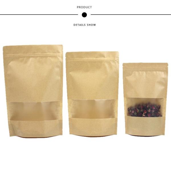 Wide Flat Bottom Side Gusset Pouch Eco Friendly Disposable For Snack