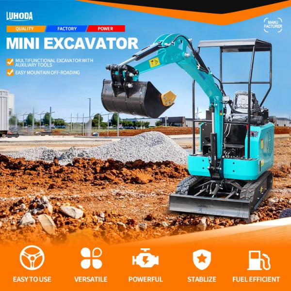 Mini Digger Garden Pelle Family Minibagger Shovel Gulchaggi Farm Small Miniexcavadora Miniescavatore Excavator