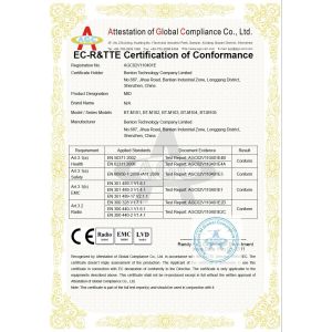 Shenzhen Benton Technology Co., Ltd. Certifications