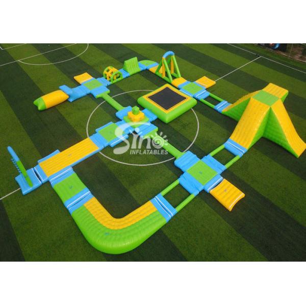 Buy Custom Design Giant Floating Inflatable Aqua Amusement Park For Summer Outdoor Water Playing at wholesale prices