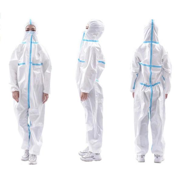Buy Breathable Disposable Protective Coverall , Medical Isolation Suit Sanitary at wholesale prices