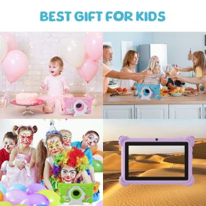 C idea 2024 Kids Learning Tablet Bright Display Protective Case and Android 12