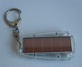 Solar keychain light
