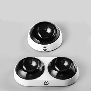 Anti Slip Black Double Pet Bowl , Cat Food Feeder Size 37.5 * 19.5 * 9.5CM