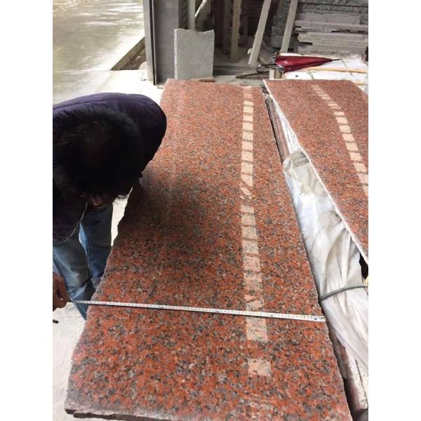 Polished G562 Maple Red Granite Exterior Stair Design Stair Tread Non Slip