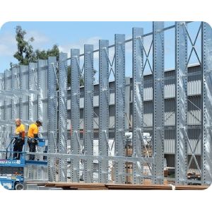 Multi Tier Structure Warehouse Cantilever Racking Boltless Assembly Custom