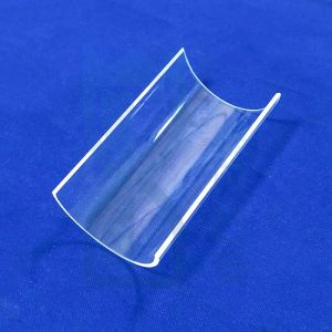 Transparent Semicircle Quartz Glass Tube High Hardness