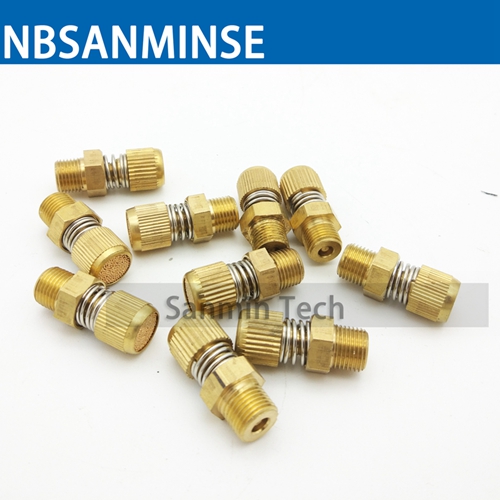 Pneumatic Air Fittings NBSANMINSE SD Type Of Timing Pneumatic Muffler Brass Silence Exhaust Air Sintered