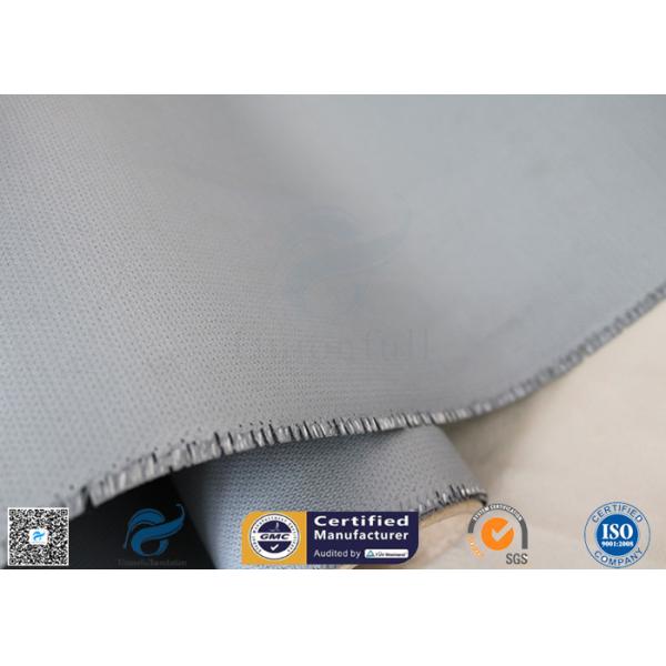 Buy 3732 E - Glass 1.2m Width Heat Resistant 0.45mm Gray Silicone Coated Fiberglass Fabric at wholesale prices