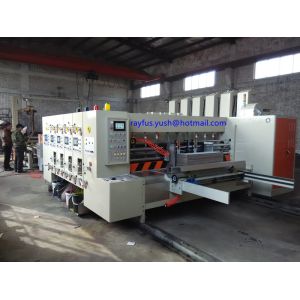 1 ~ 5 Colors Printing Flexo Printer Slotter Die Cutter Vibrator Stacker Lead