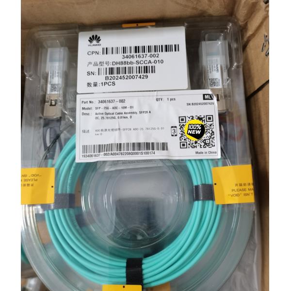 SFP-25G-AOC-10m Huawei Active Optical Cable Assembly, SFP28 AOC, 25.78125G, 0.01km