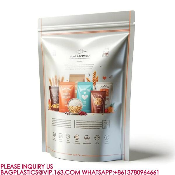 Food Packaging Bags Reusable Mylar Bags Plastic Packaging Candy Cookies Snack Bags pack