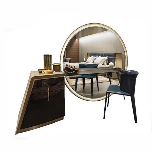 Buy 1.8x0.6m Modern Dressing Tables , 1.5m Modern Makeup Table With Mirror at wholesale prices
