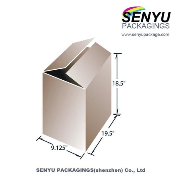 Recyclable White Corrugated Shipping Boxes Carton Packaging With Color Printed