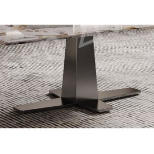 Ceramic Marble Elevated Coffee Table , Timeless Cross Leg Coffee Table