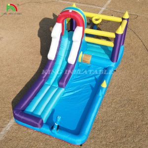 Inflatable Bounce House Combo With Slide Climbing Wall Obstacles Trampoline Ball