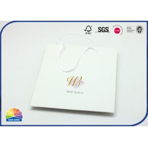 Eco Friendly 4C Print Customized Size Paper Gift Bag With Nylon Handle