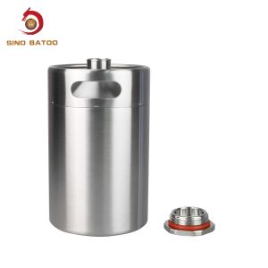 128oz Insulated Double Wall Mini Keg Growler Sustainable