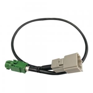 China Practical Car LVDS Screen Cable , 12 Pin To 4 Pin E Code Female HSD Extension Cable on sale