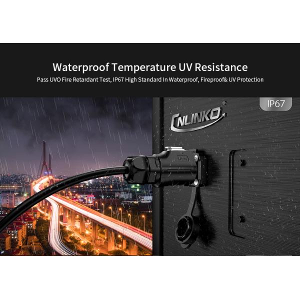 M16 3 Pin Male Female Plug Socket IP68 Standard Waterproof Wire Connector for LED Lighting